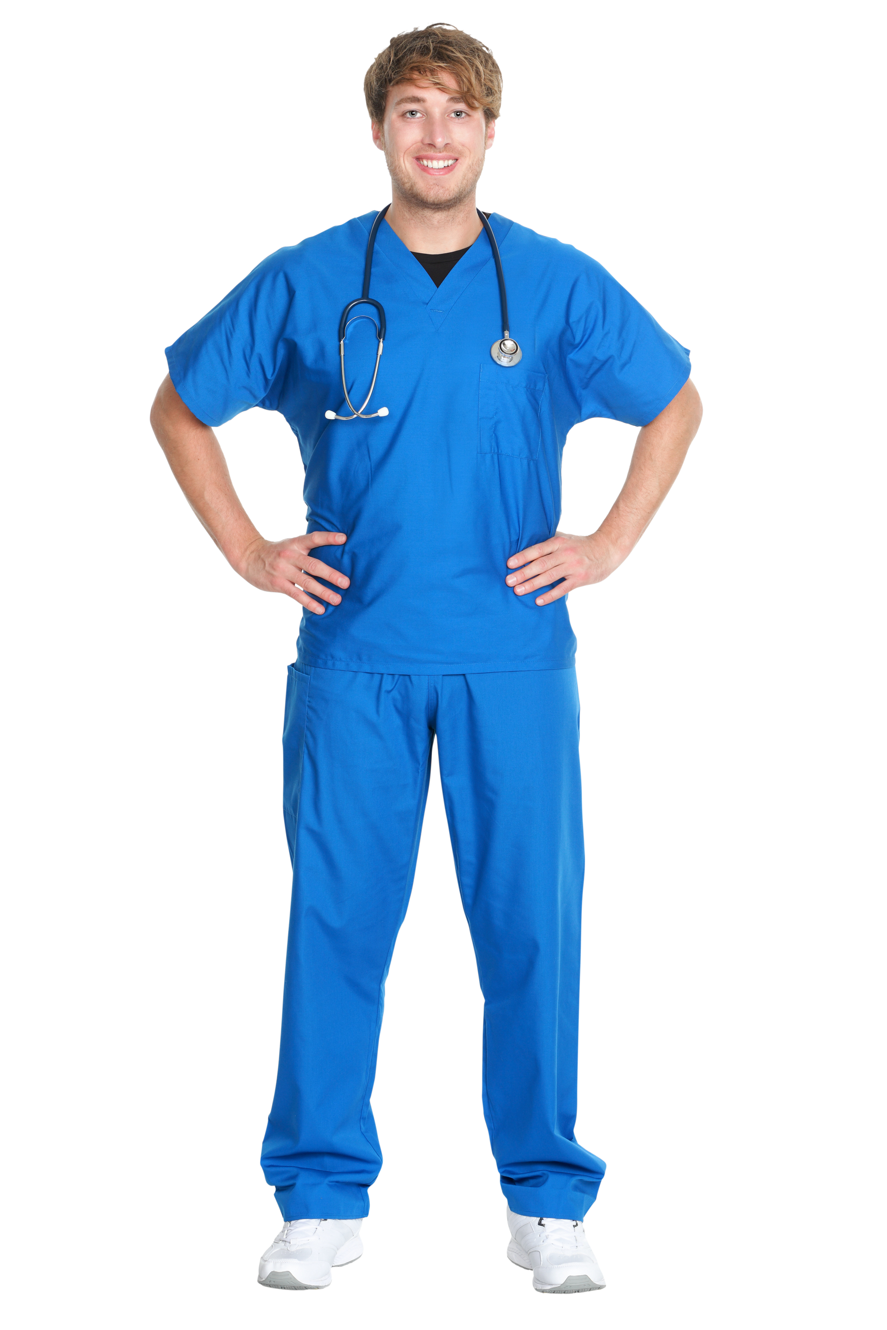 Male Nurse or Doctor Isolated